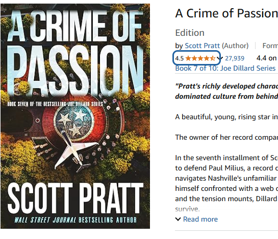 A Crime of Passion (Joe Dillard Book 7) by Scott Pratt